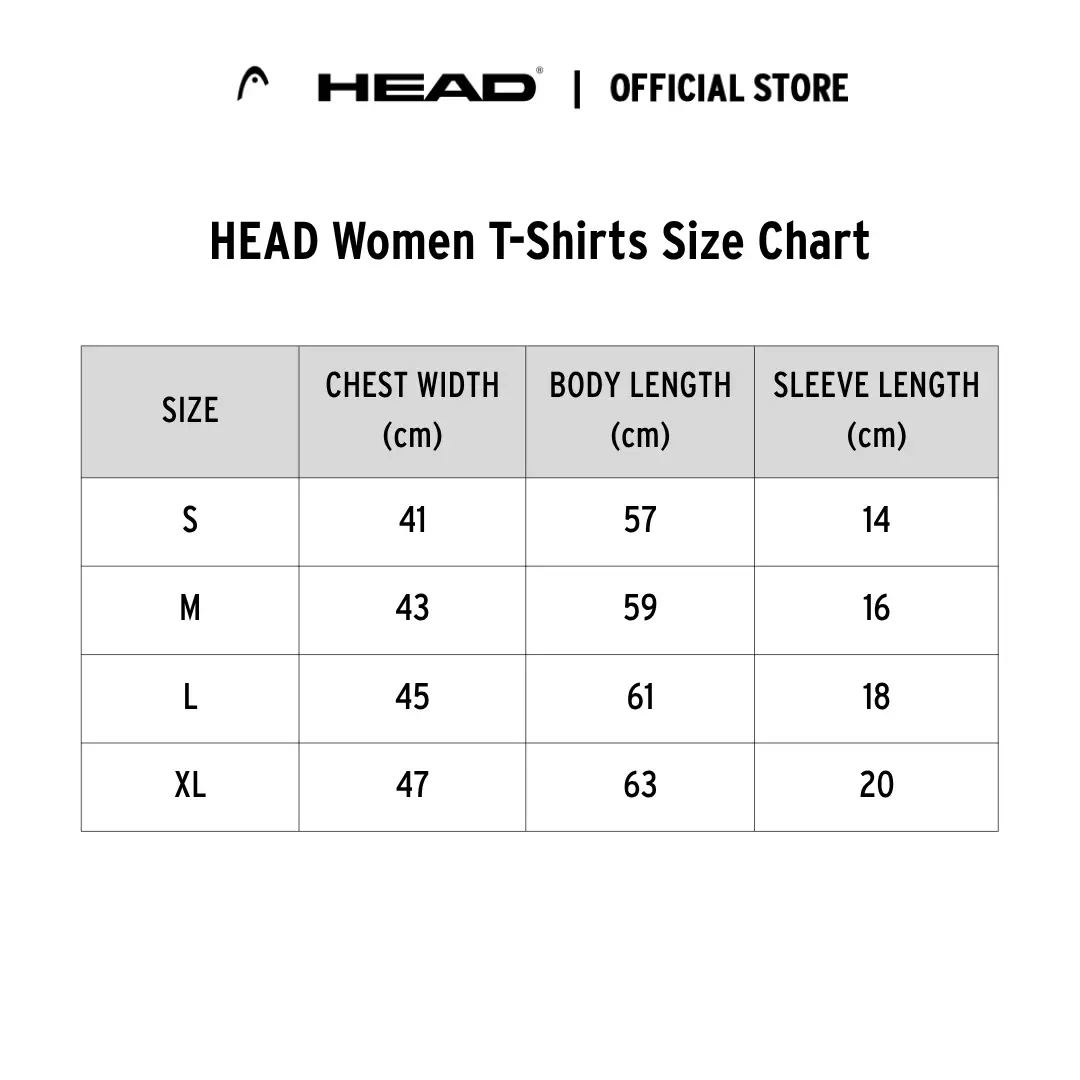 HEAD Women T-Shirt Logo - Kaos Wanita (Putih)