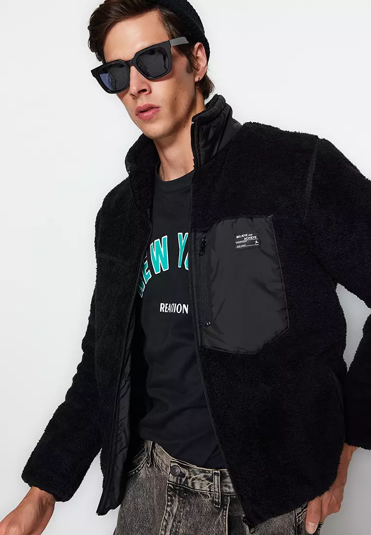 Plush Pocketed Winter Jacket