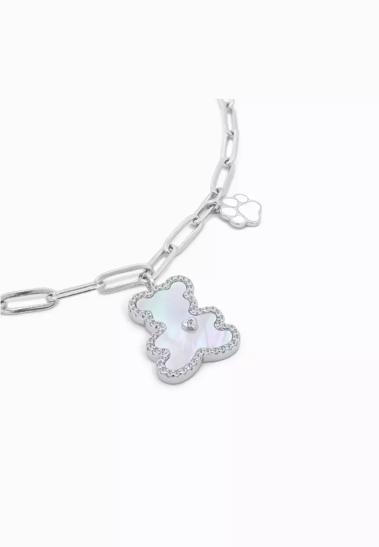 Vinstella Luvis Bear – Mother of Pearl Bracelet (Silver)