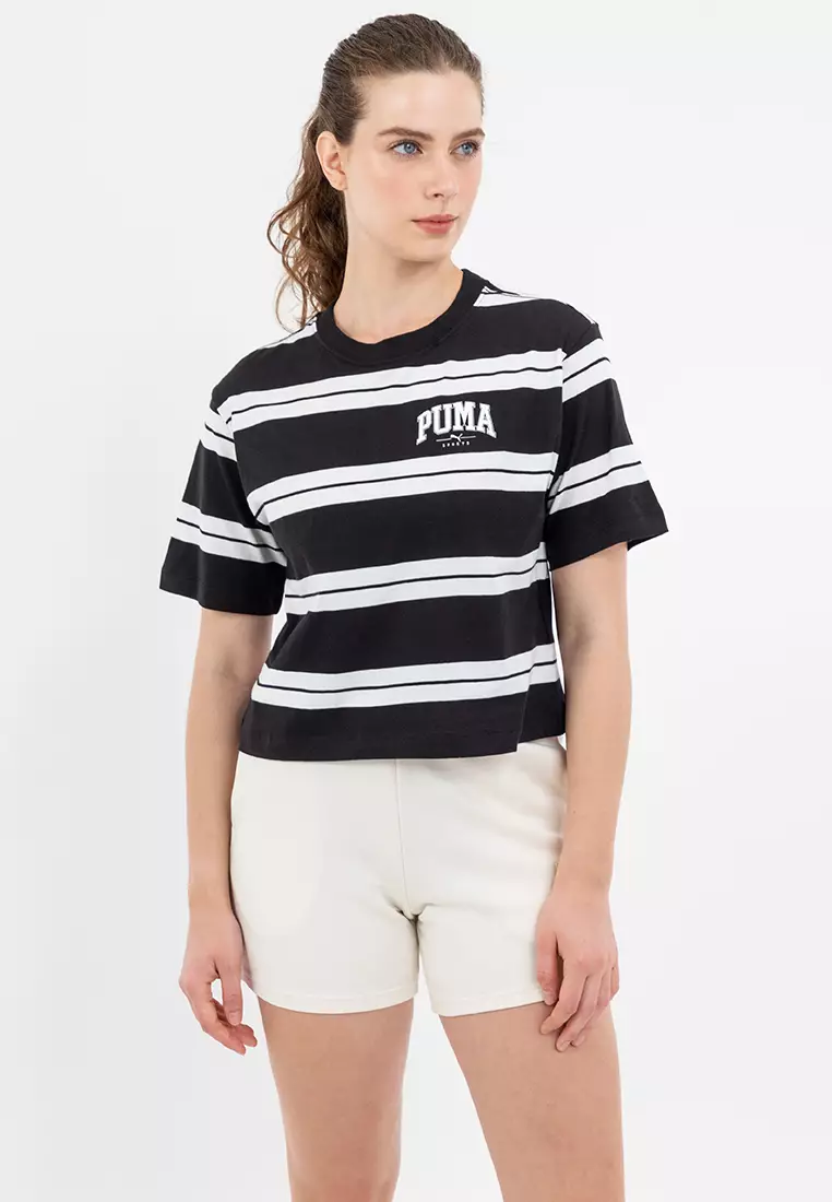 PUMA SQUAD Striped Tee Women