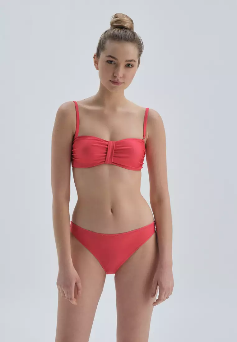 Plain red cheap bikini bottoms