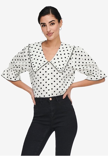 JACQUELINE DE YONG white Lucia Shirt D533BAA359D2F9GS_1