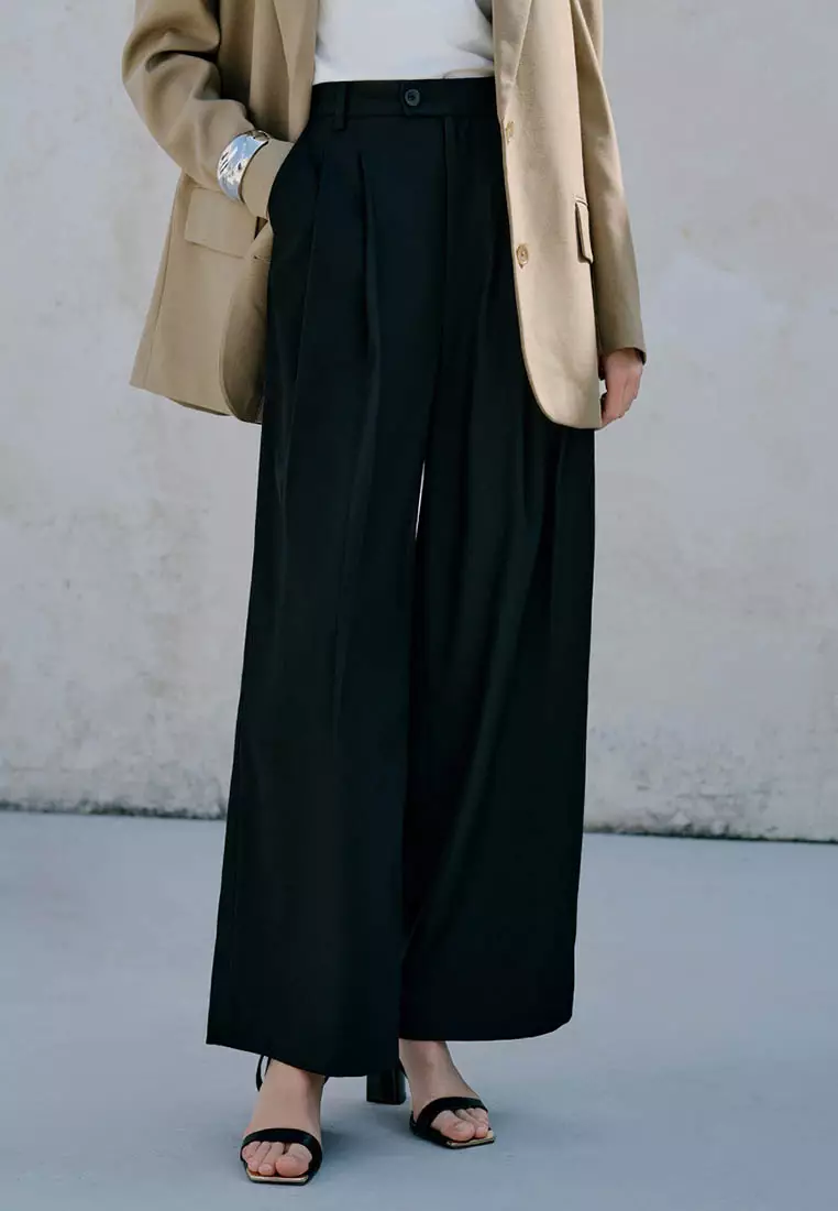 Extra long hotsell wide leg trousers