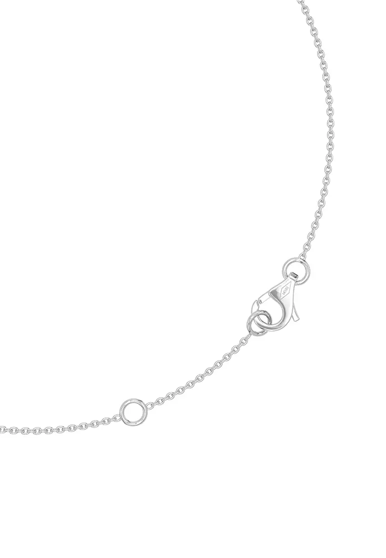 Celestial Bloom Lab Grown Diamond Pendant Necklace in 14K White Gold D/E-VVS/VS (1.13ct TDW)