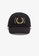 Fred Perry black Fred Perry HW4632 Laurek Wreath Canvas Cap (Black) 70D45ACB2905DDGS_2