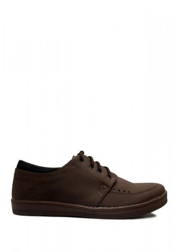 D-Island brown D-Island Shoes Casual Tommy Comfort Leather Dark Brown FD0BBSHD5D9D47GS_1