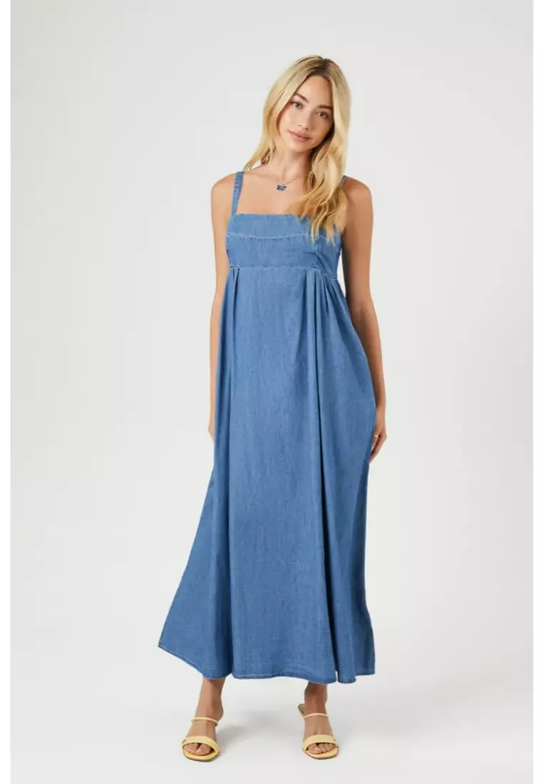 Forever 21 on sale denim maxi dress
