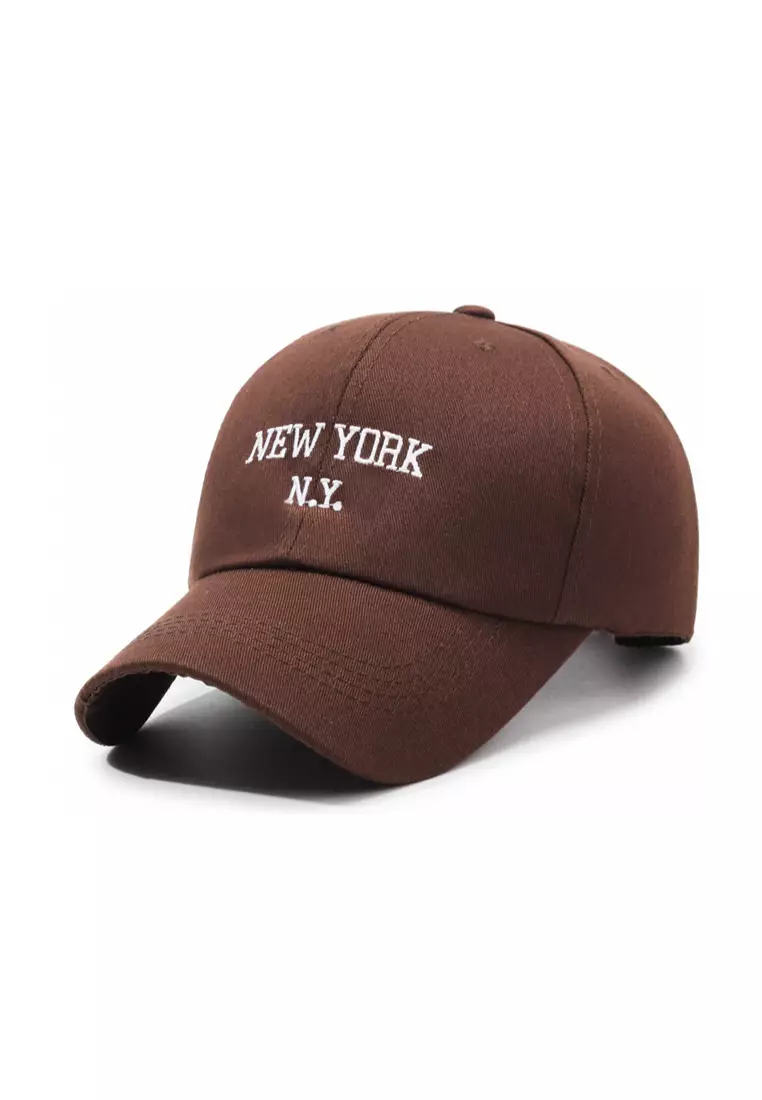 Buy Kings Collection New York Embroidered Brown Adjustable Baseball Cap ...