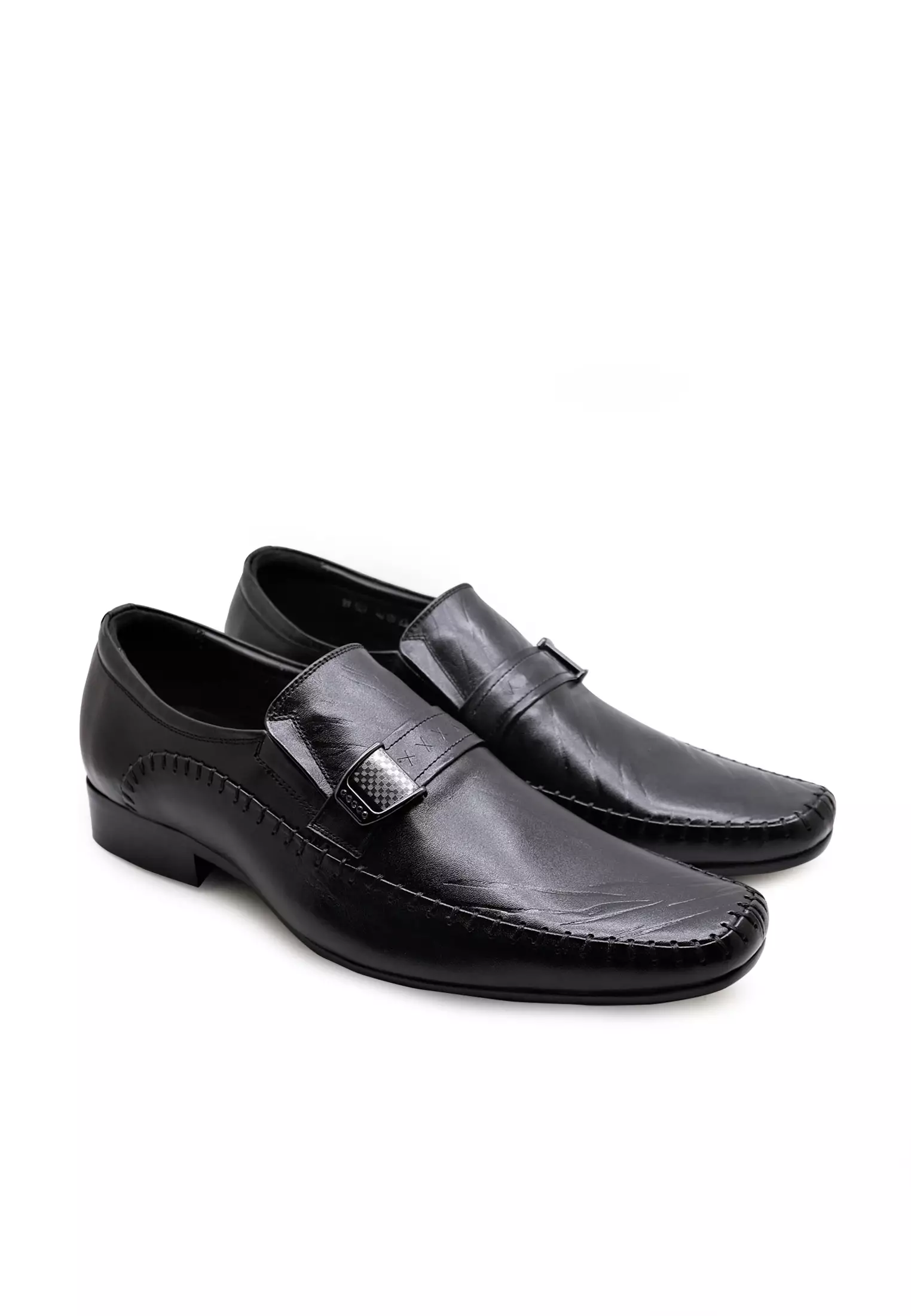 Freddy Sepatu Slip On Pantofel Formal Pria Kulit Asli