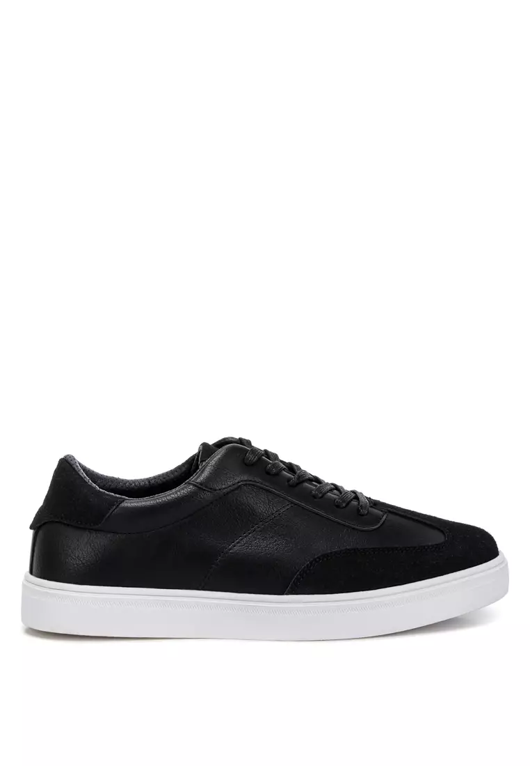 London Rag Contrasting Sole Men's Sneakers in Black 2026 | Buy London ...