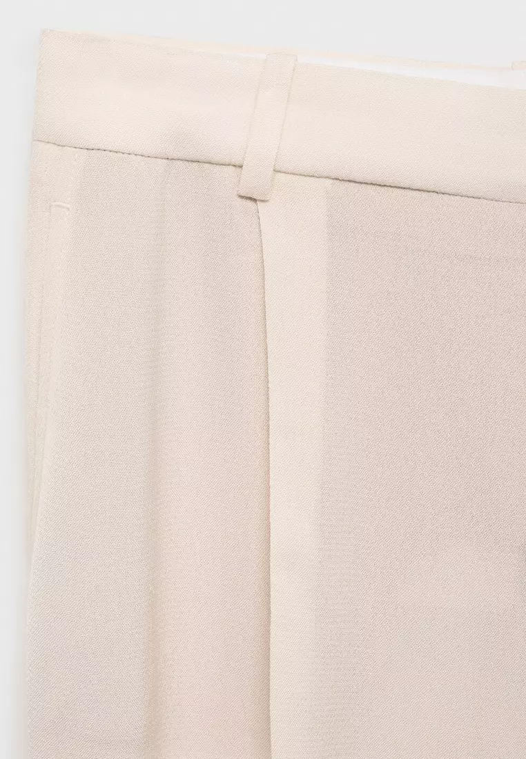 Straight-Fit Suit Trousers