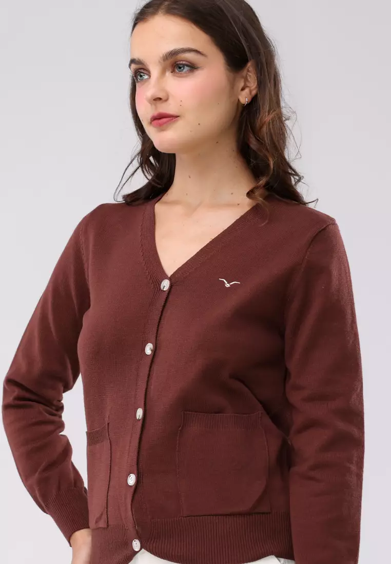Knitted Plain Long Sleeves Jacket