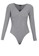 ZALORA BASICS grey Long Sleeve Deep V Bodysuit D9217AACE914D9GS_5