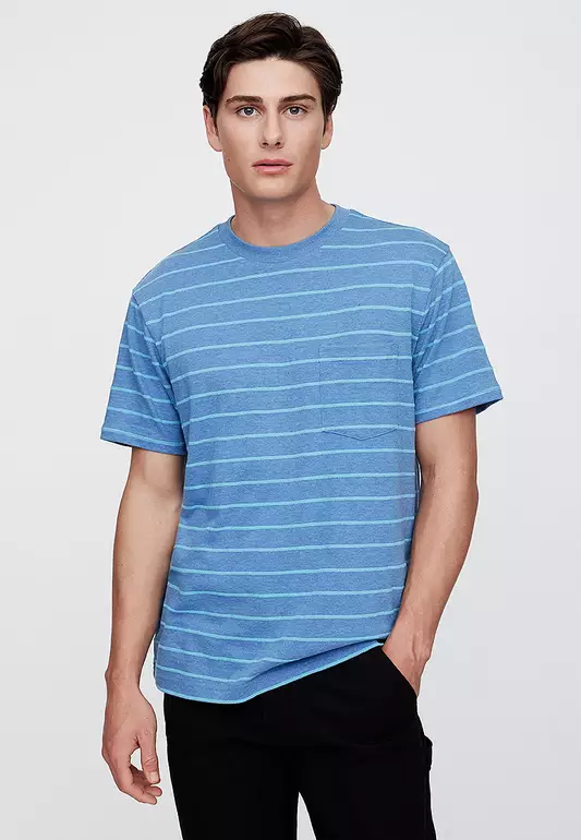 Original Novelty Stripe Crew T-Shirt