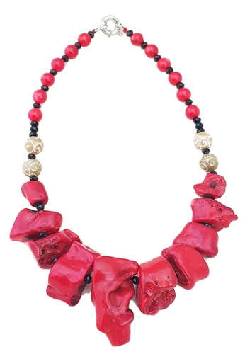 San Marco red Coral Chunky Necklace Red A38A4AC7BA496FGS_1