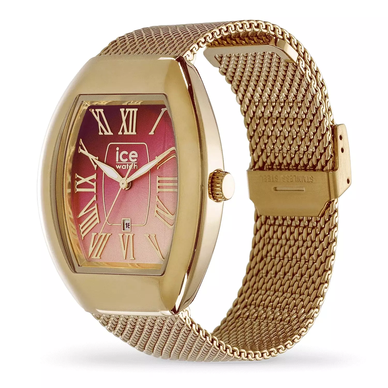 Jam Tangan Wanita Ice Watch ICE Boliday Dome - Pink Gold 35mm [024488]