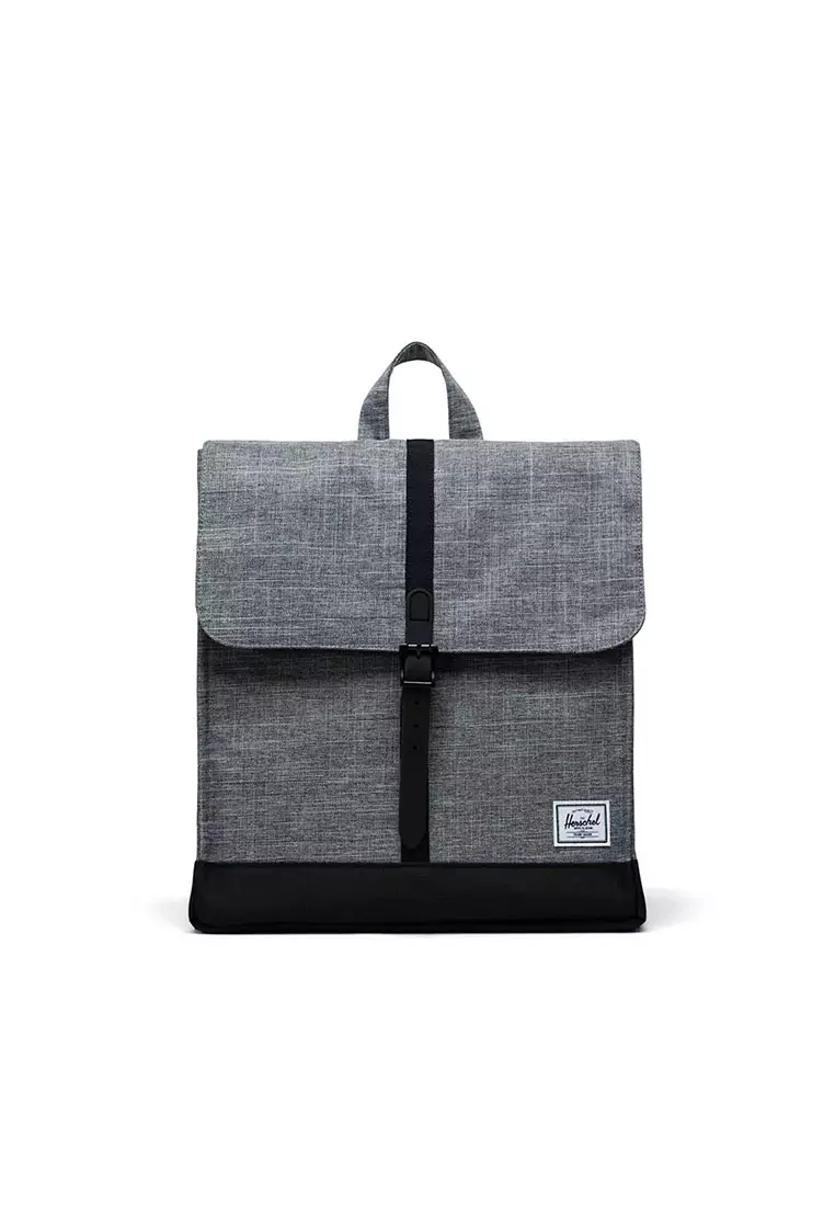 Buy Herschel Herschel City Mid Volume Backpack Raven Crosshatch