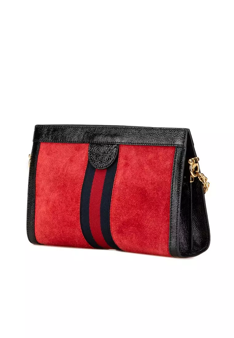Crossbody Bag Ophidia Suede Chain Wallet Ophidia Suede Chain