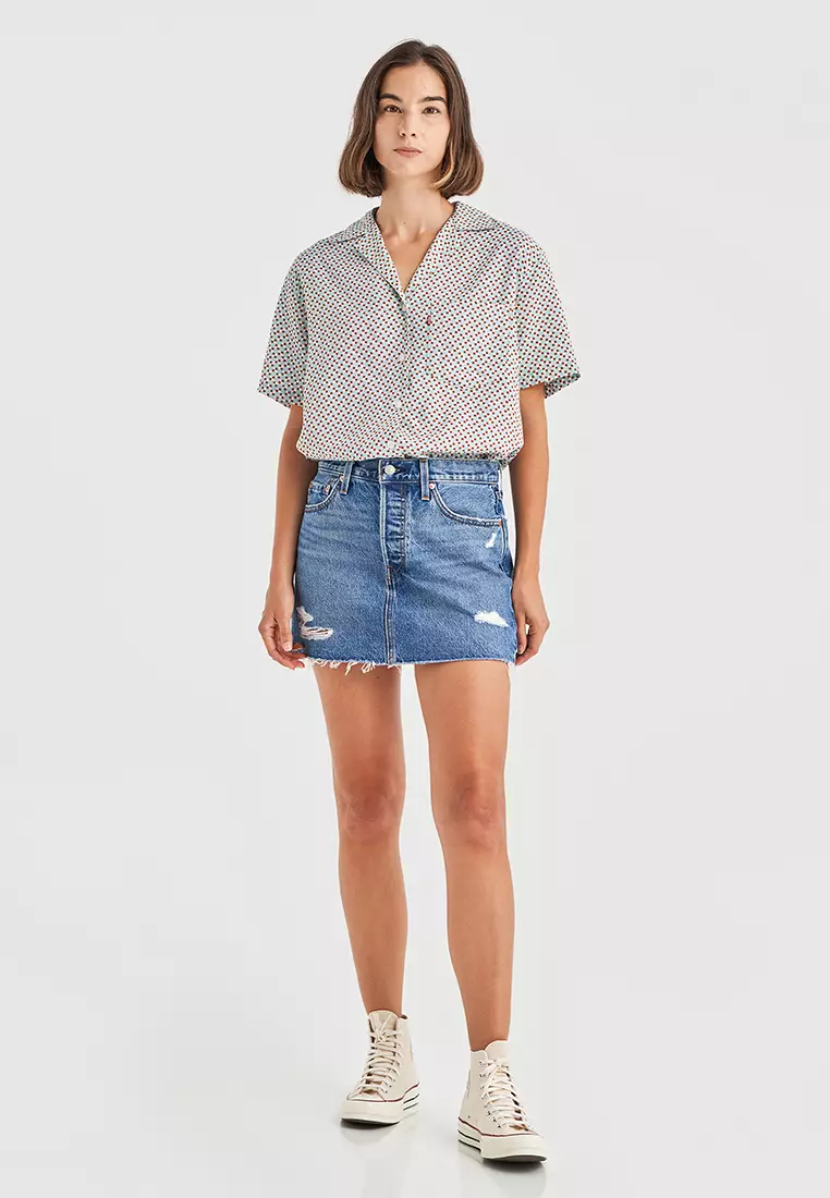 Levis denim clearance skirt zara