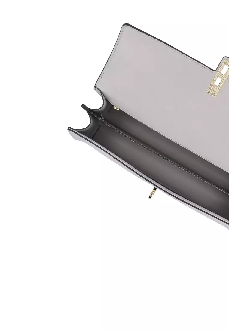 Maira Boxy Shoulder Bag - Light Grey