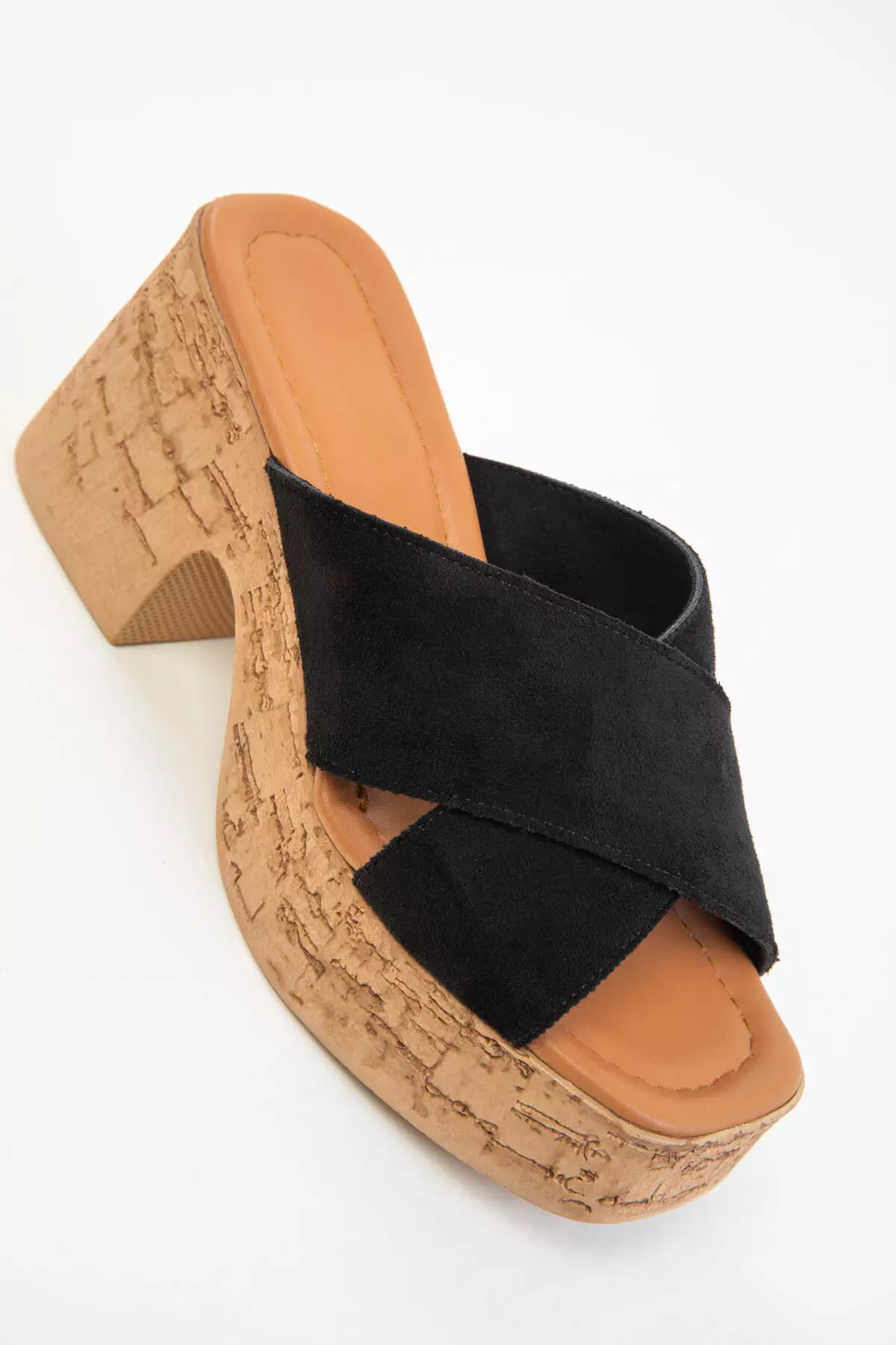 Black Suede Women's Classic Heeled Shoes 20349