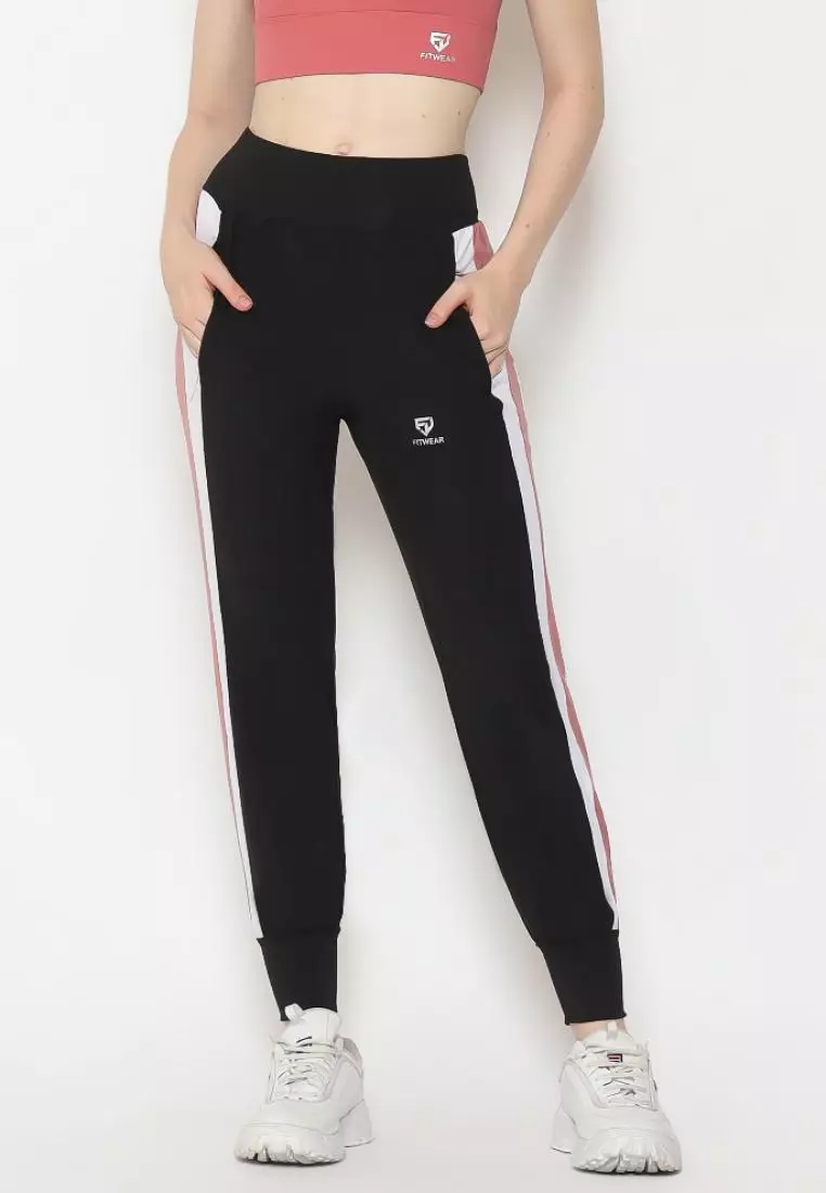 Fitwear - Jogger Olahraga Wanita MADELINE 2 COLORED POCKET - DUSTY PINK