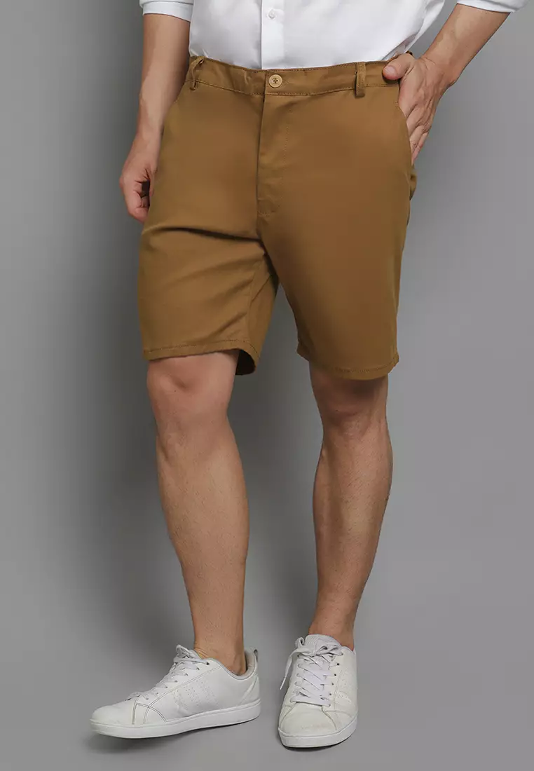 Slim Fit Short Chino Dark Brown