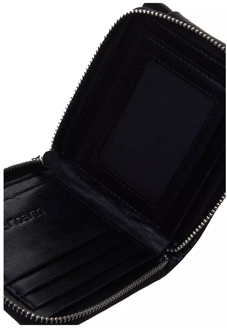 Berkly Casual Wallet Dompet Pria Model Cross Many Slot Material Leather Kulit ORIGINAL - Black
