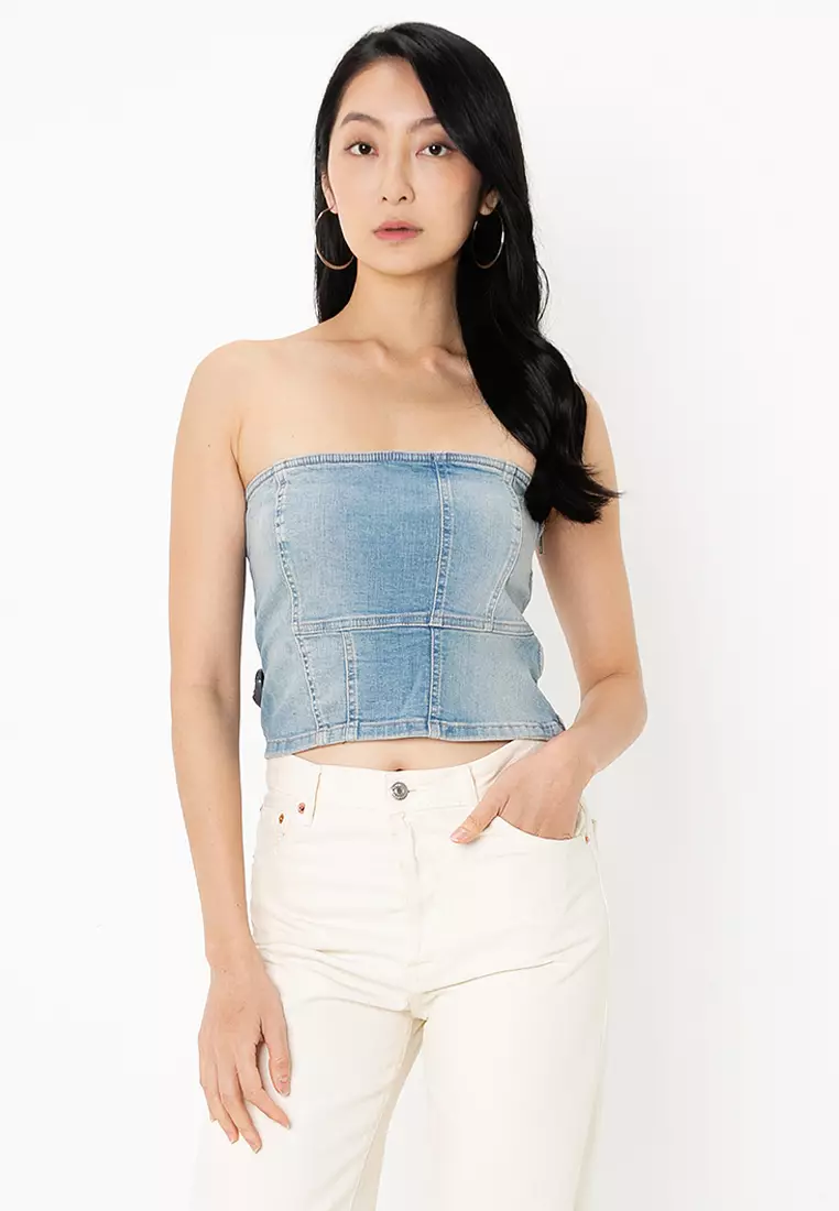 ZARA Denim Top 2025 Buy ZARA Online ZALORA Hong Kong