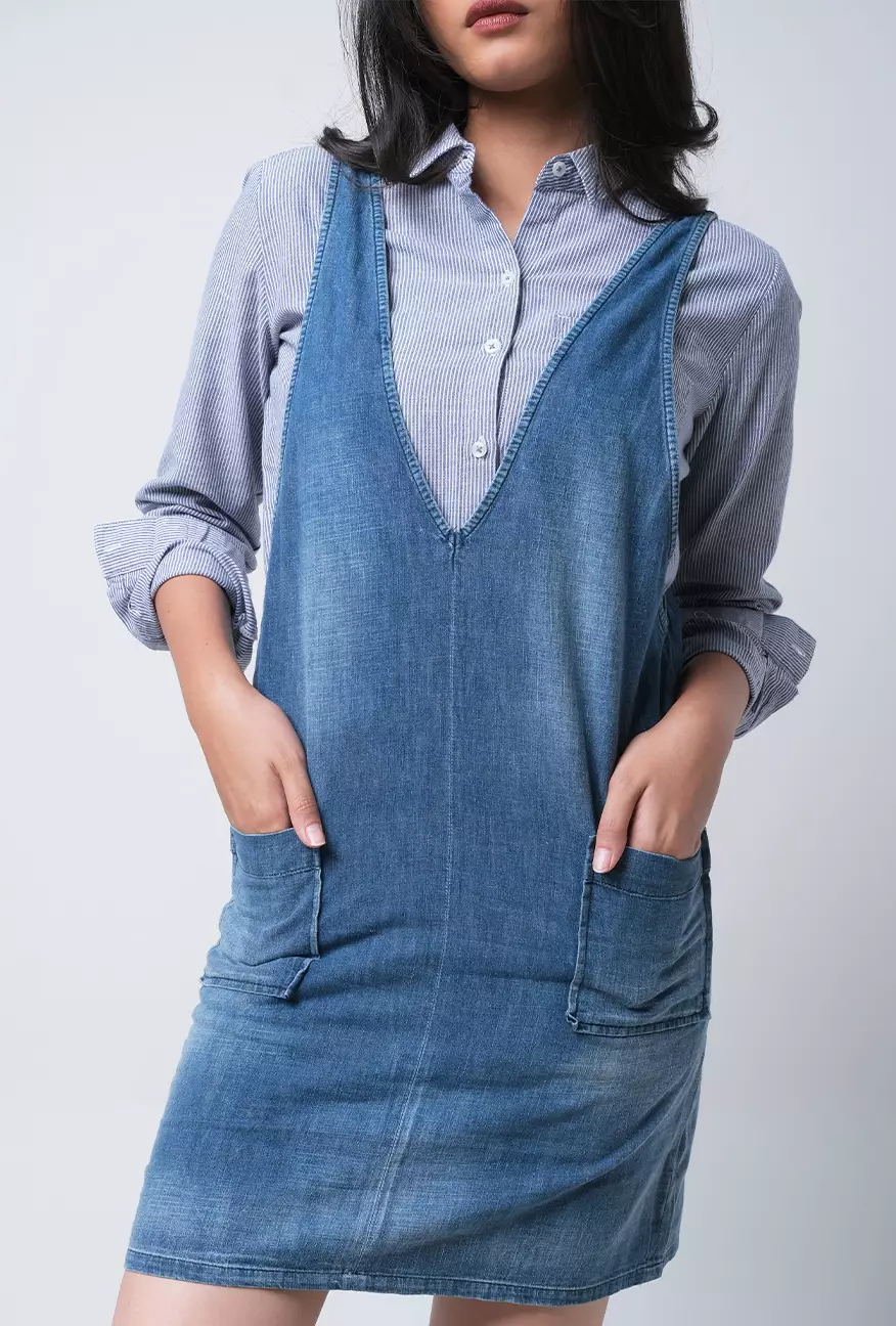 Dress Infinity Mwdium Blue