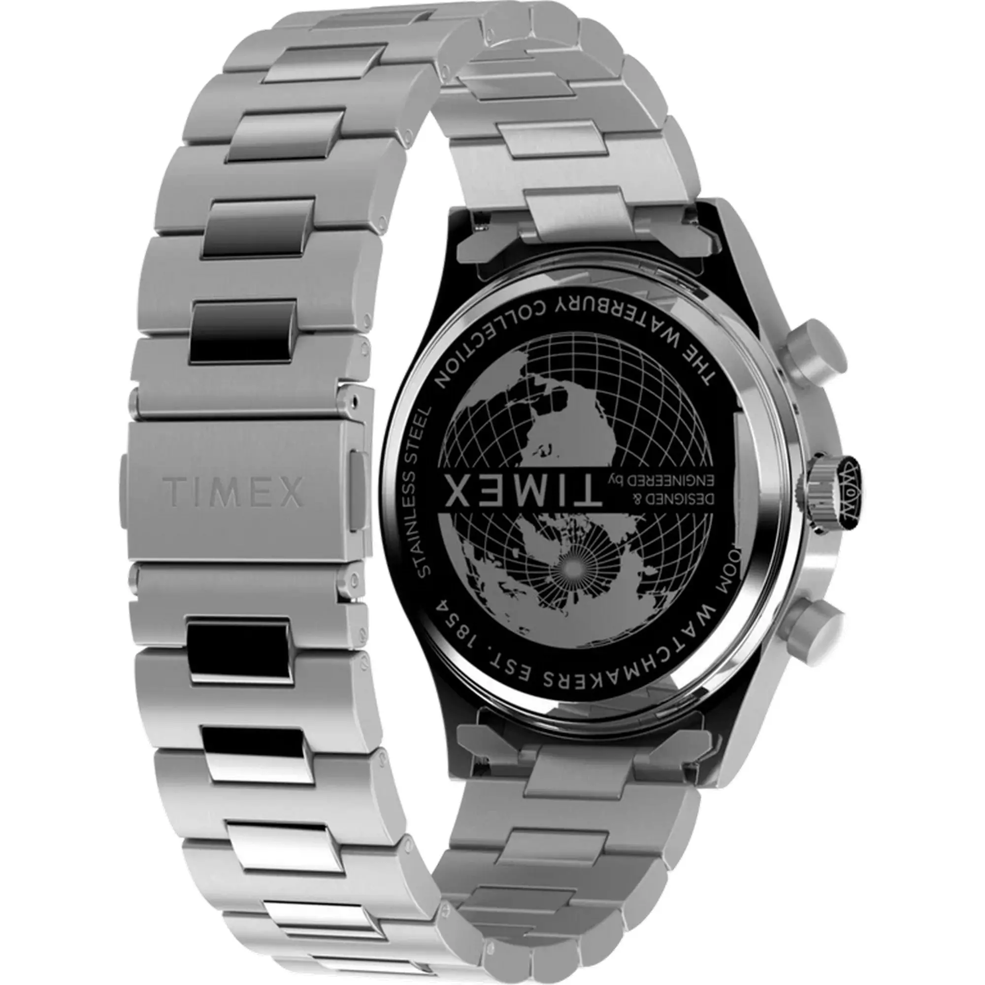 Jam Tangan Pria Timex Chronograph Waterbury Traditional Fly Back TW2W47800V5 Original