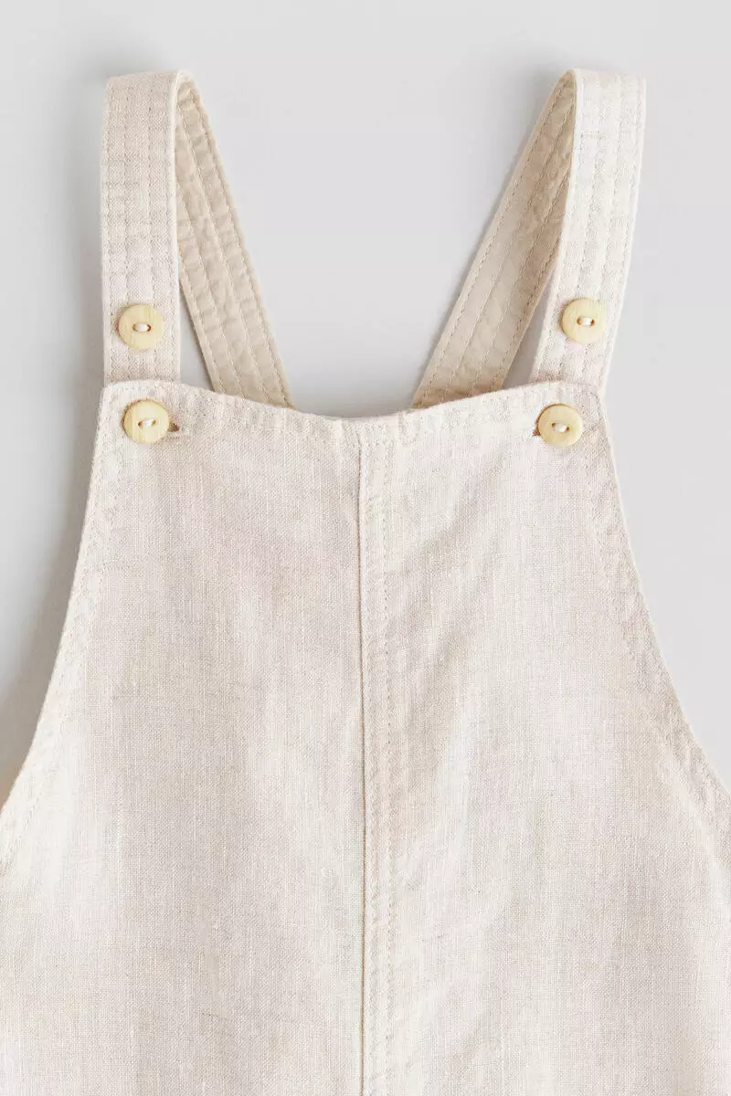 Linen dungarees