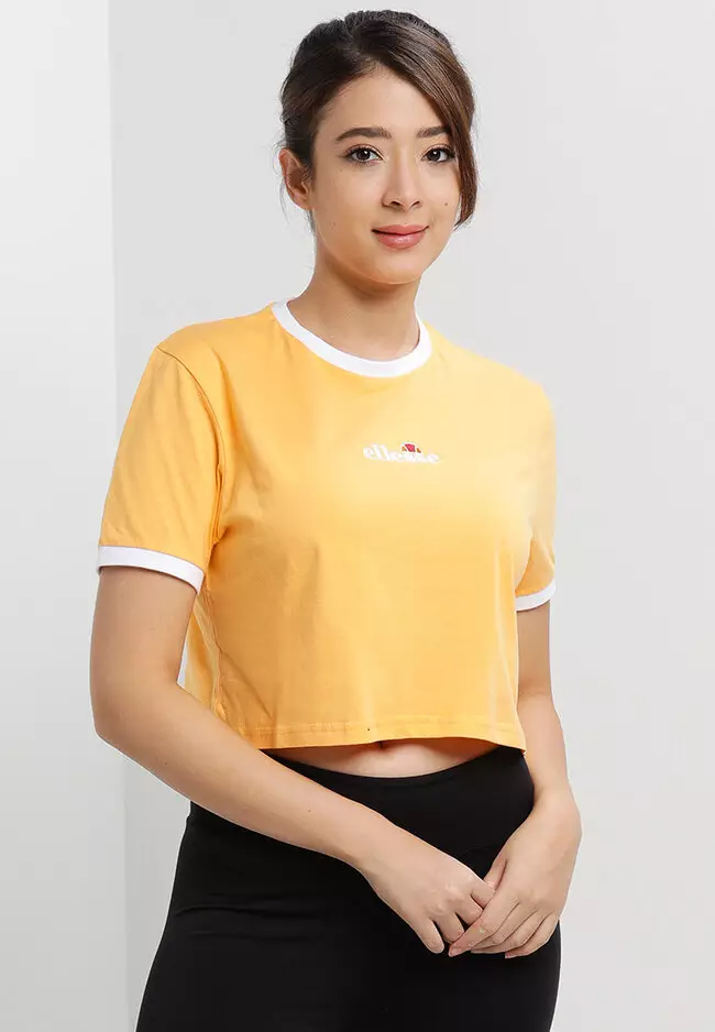 yellow ellesse t shirt