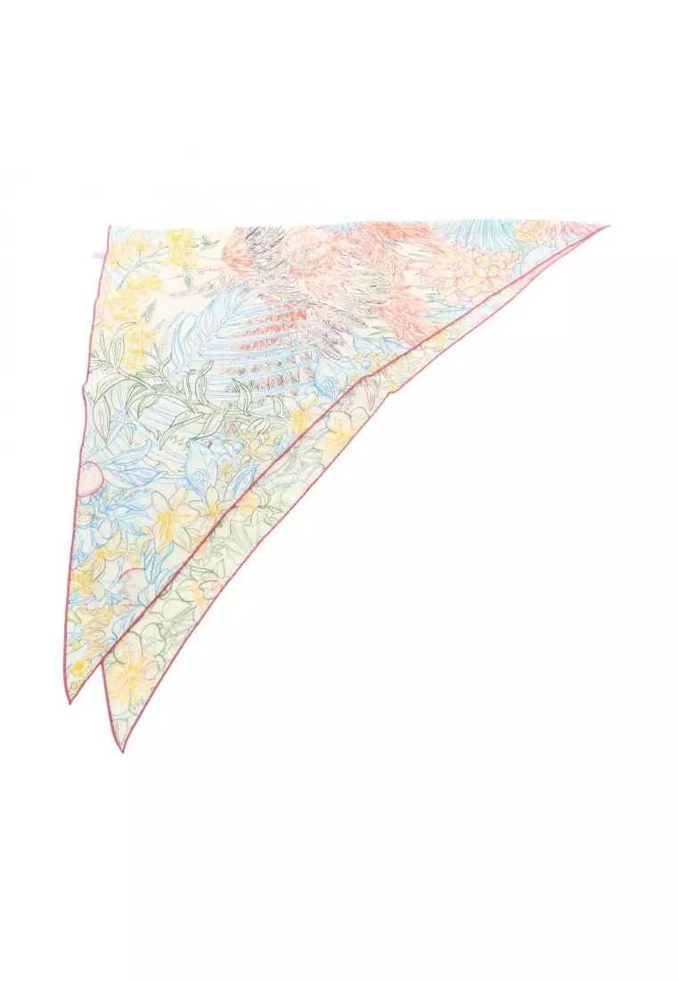 Buy Hermès Pre-Loved Hermès triangle geant Flamingo Party