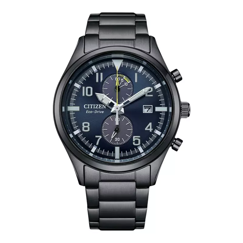 Jual Citizen Jam Tangan Pria Citizen Eco Drive Ca L Men Chronograph Blue Dial Black