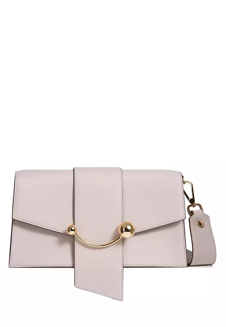 Strathberry Mini Crescent Leather Shoulder Bag