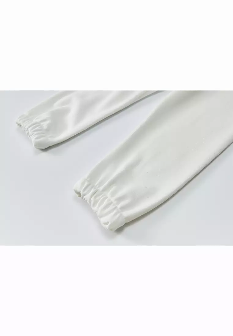 Kids Plain White Long Pants 100% Cotton Bottom Unisex Children Pants 2022