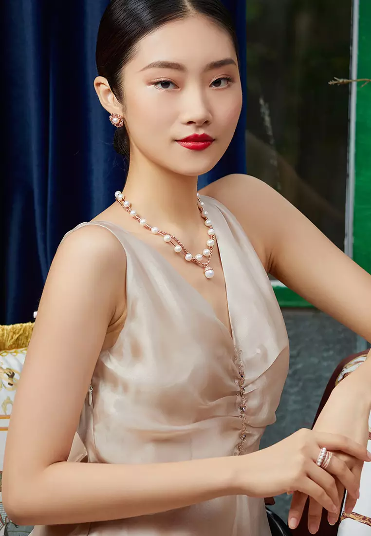 Pearly Lustre Asian Civilisations Museum Freshwater Pearl Necklace