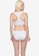 French Connection white FCUK MONO CROP TOP & BRIEF SET AA409USD1371B3GS_2