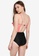 PINK N' PROPER black and pink Ae-ri Colour Block Swimsuit F5937US5054CC4GS_2