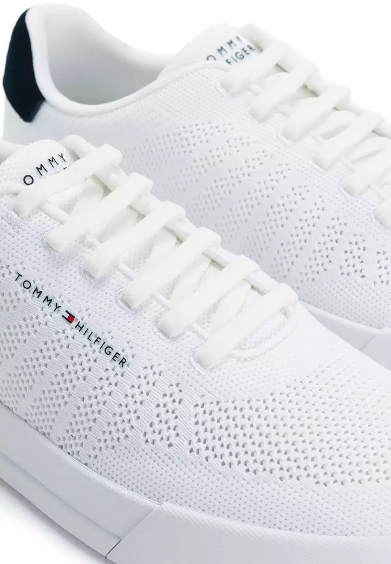 Logo Knit Court Trainers - TH Mainline