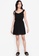 ZALORA BASICS black Shoulder Tie Sweetheart Mini Dress 4884FAAEBB8D17GS_4