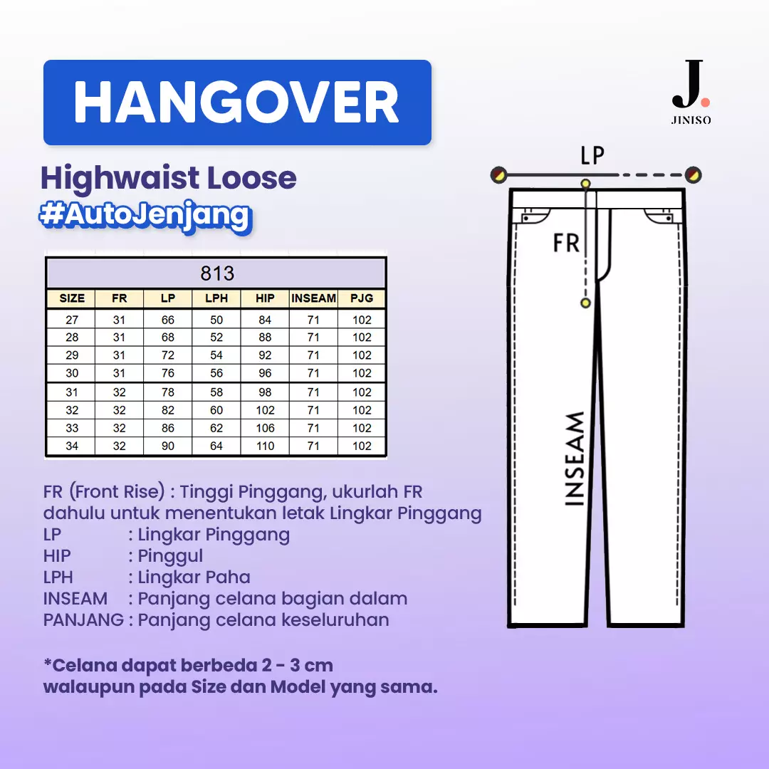 Highwaist Loose Jeans 813 HANGOVER