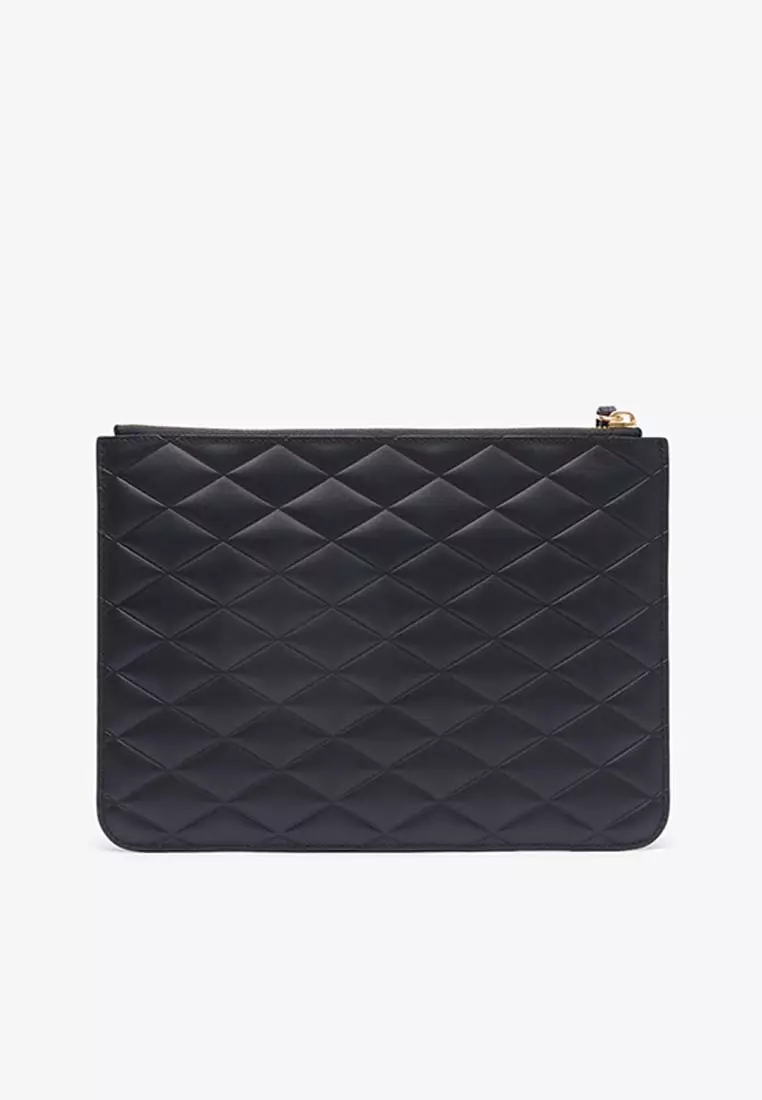 Crocodelle Leather Clutch