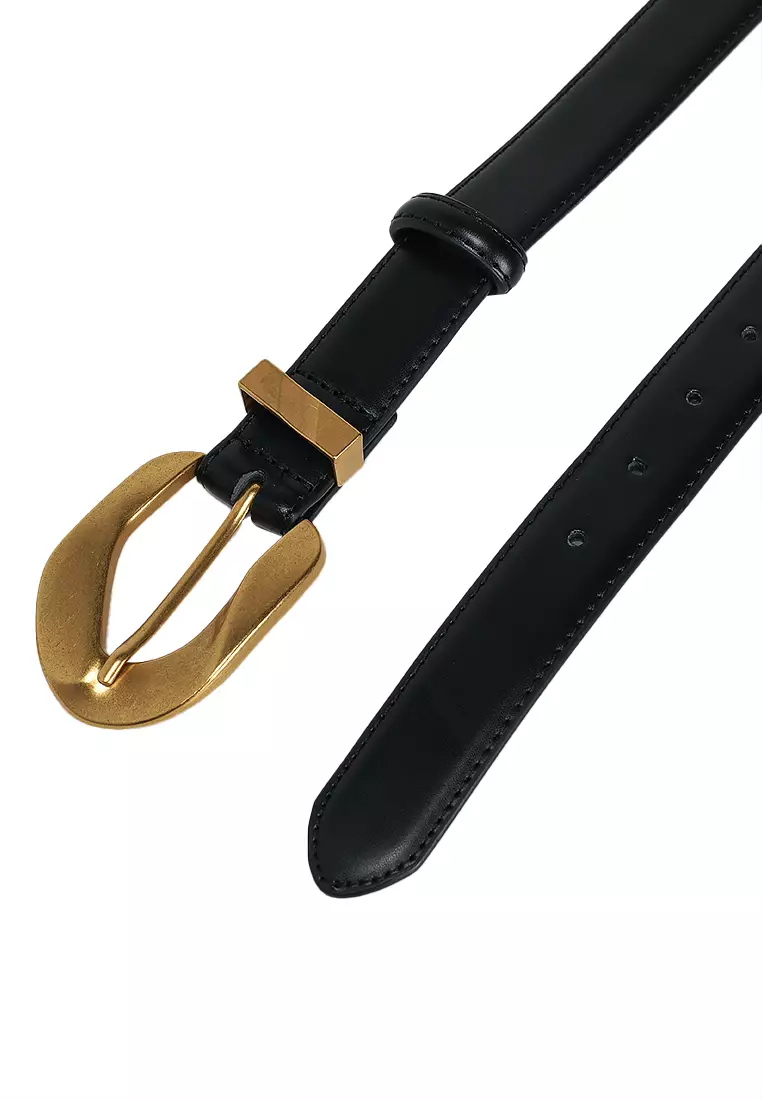 Raiyne Leather Buckle Belt