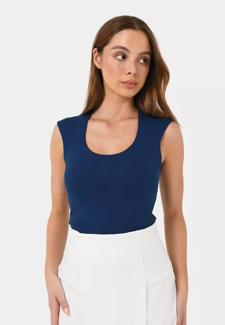 Soho Rounded Square Neck Top