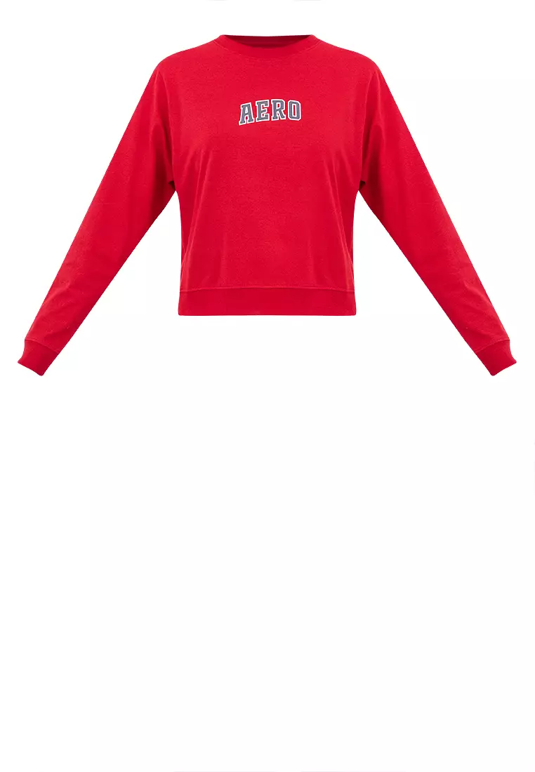 Ladies Brand Logo Semi-Crop Sweater