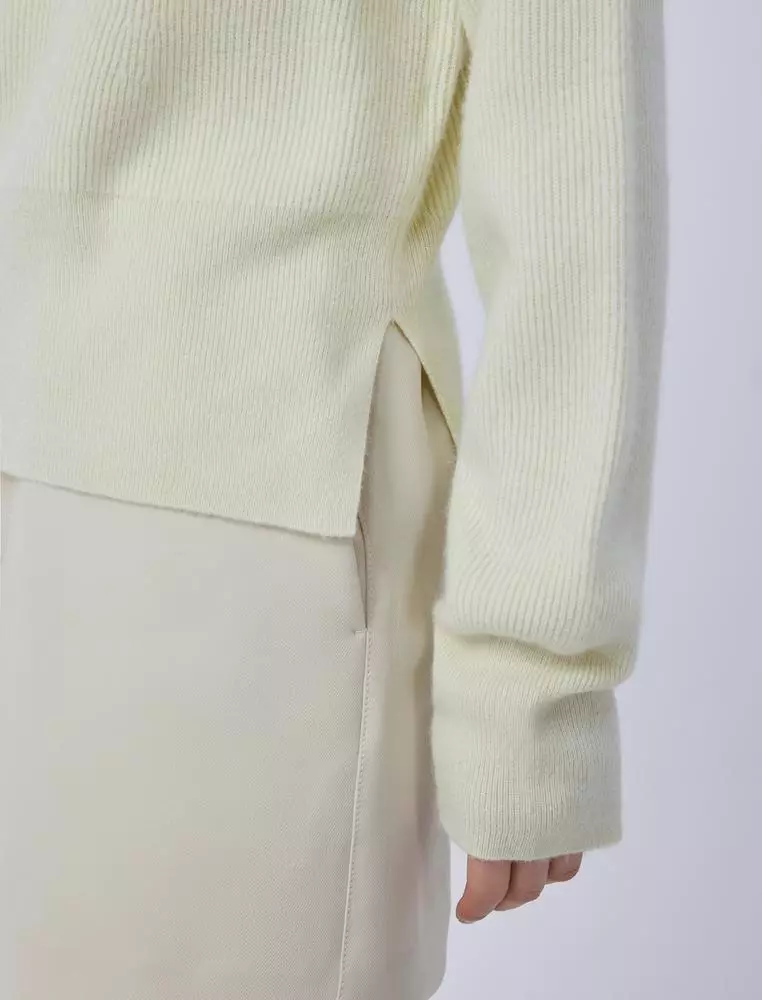 V-Neck Long Sleeve Pullover Cashmere Sweater