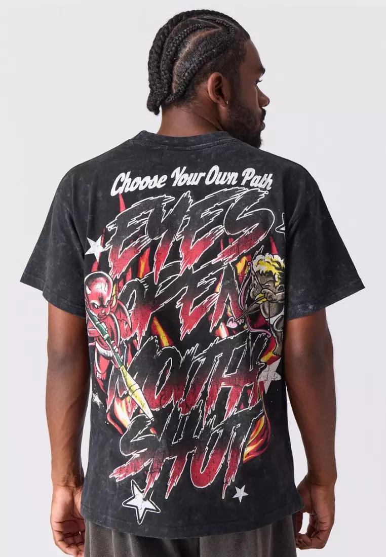 NYC Streetwear - Move in Silence Short Sleeves Tee - Black