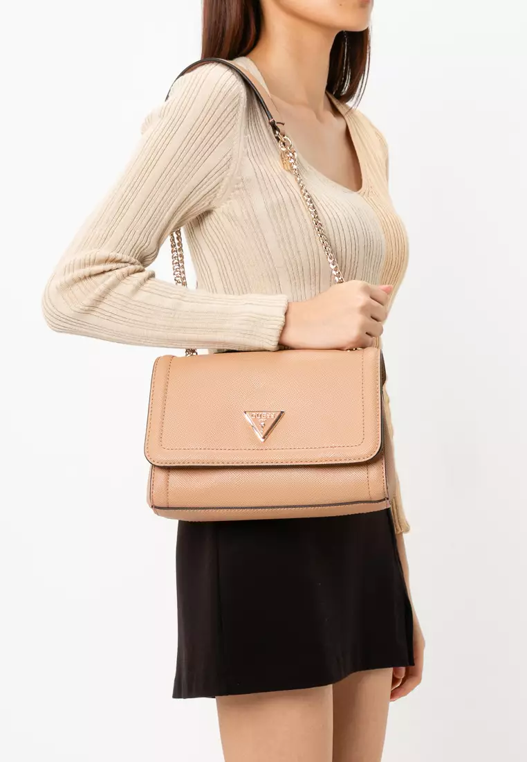 GUESS Damen Noelle Umhängetasche – Wandelbar, Mit Klappe, Elegantes Design